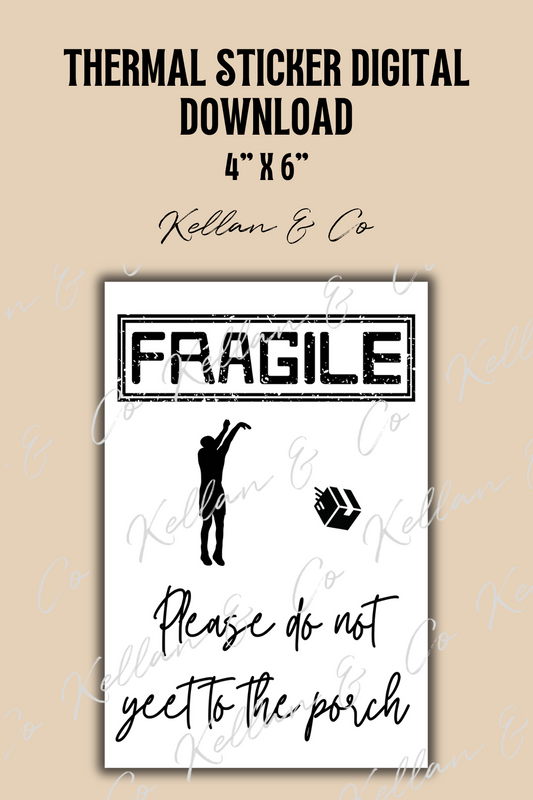 FREE Thermal Sticker- Fragile {Digital Download}